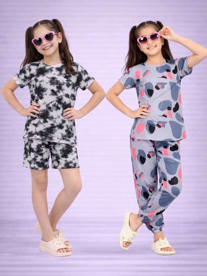 BAESD Girls Printed
                    Nightdress