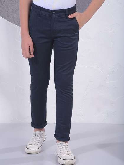 Crimsoune Club Boys Slim
                    Fit Easy Wash Chinos Trousers