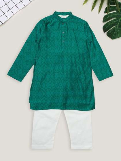 indus route by
                      Pantaloons Boys Ethnic Motifs Regular Kurta with
                      Pyjamas