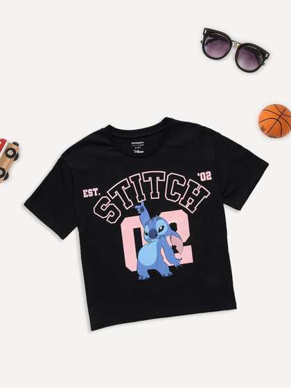 Pantaloons Junior Girls
                    Graphic Printed Lilo & Stitch T-shirt