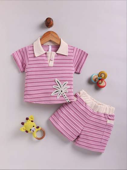 Toonyport Girls
                        Striped T-shirt with Shorts
