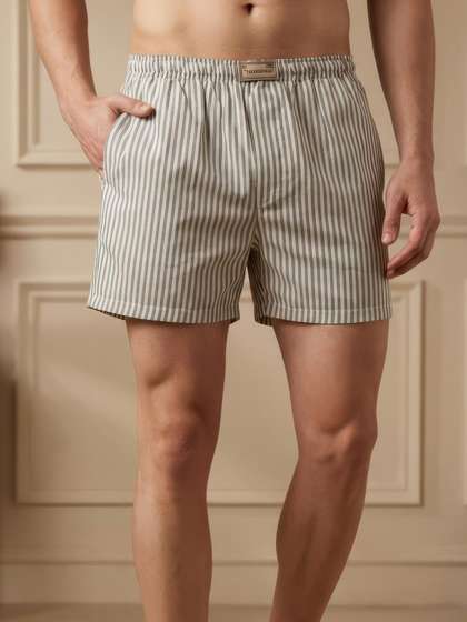 TIGER SNAKE Striped
                        Cotton Boxers