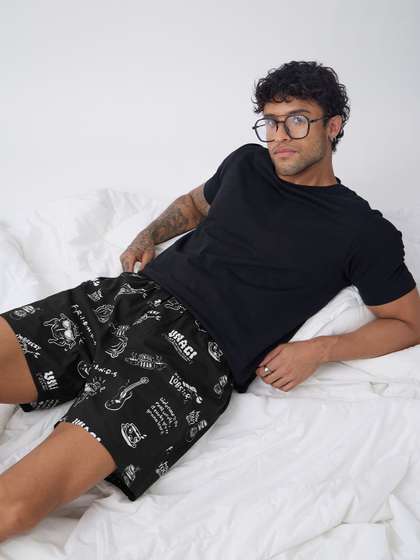 The Souled Store Men
                        Friends Black Boxers