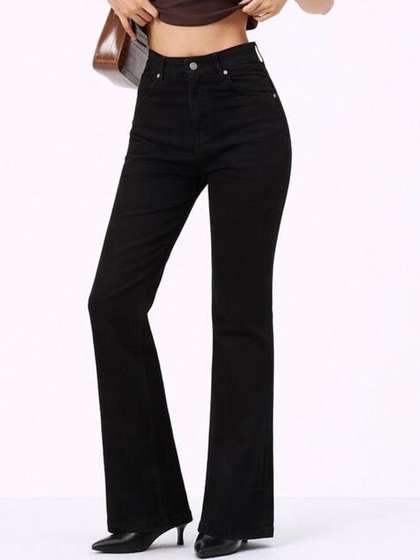 Aadvi Fashion Women
                        Comfort Bootcut High-Rise Stretchable Jeans