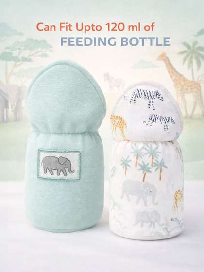 MiArcus Set Of 2 100%
                    Cotton Printed & Patch Work Bottle Cover