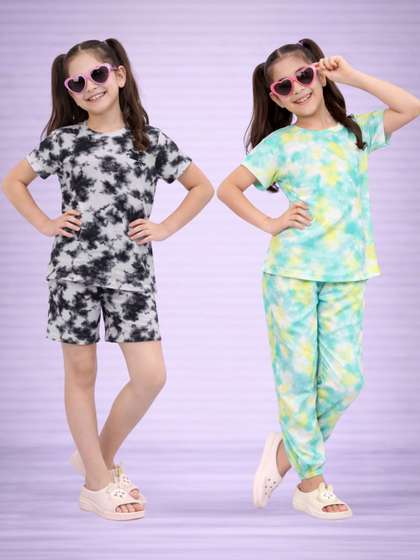 BAESD Girls Printed
                    Short Sleeves Nightdress