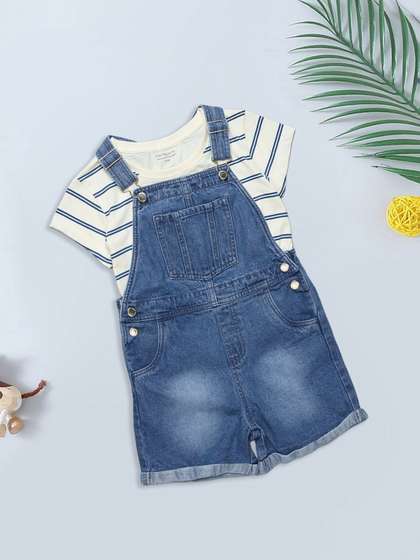 Pantaloons Junior Print
                    Pinafore Dress