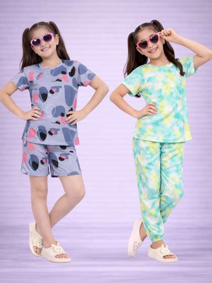 BAESD Girls Printed
                      Nightdress