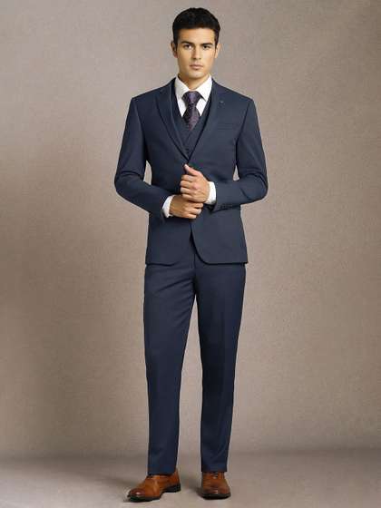 Louis Philippe Men
                        Pack of 3 Slim-Fit Single-Breasted Three Piece
                        Suit