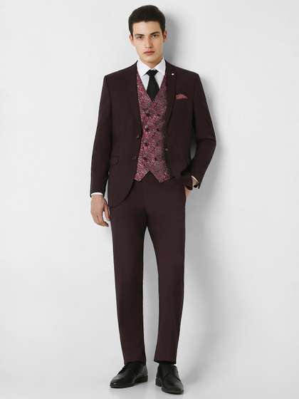 Van Heusen Men
                        3-Pices Single-Breasted Suits