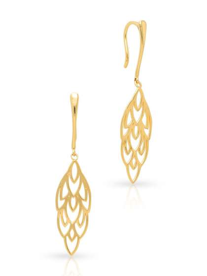 Malabar Gold &
                        Diamonds 14 KT Yellow Gold Earring-1.85 g