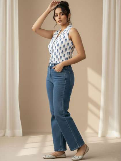 Varanga Floral
                          Print Top