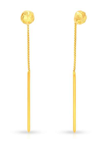Malabar Gold &
                          Diamonds 22 KT Yellow Gold Earring-2.475 g