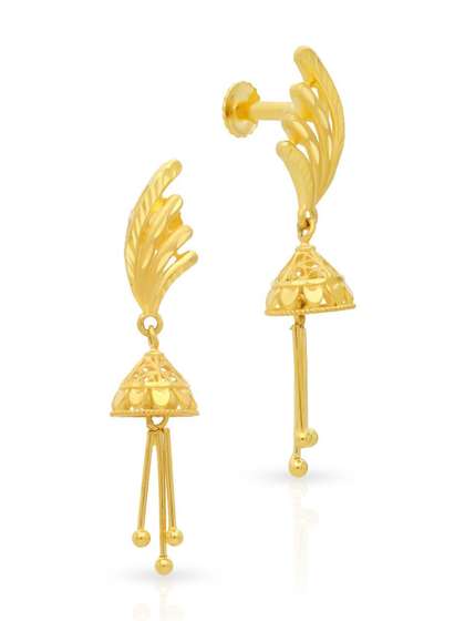 Malabar Gold &
                        Diamonds 22 KT Yellow Gold Earring-4.0g