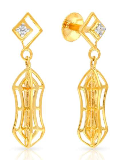 Malabar Gold &
                        Diamonds 22 KT Yellow Gold Earring- 3.072 g
