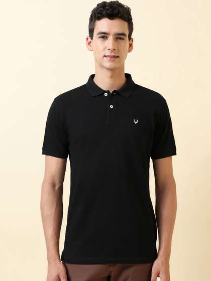 Allen Solly Polo
                        Collar Pure Cotton T-shirt
