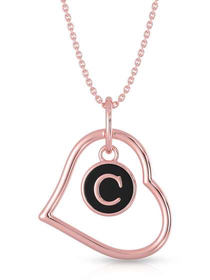 Malabar Gold &
                        Diamonds 14 KT Rose Gold Pendant - 0.777g