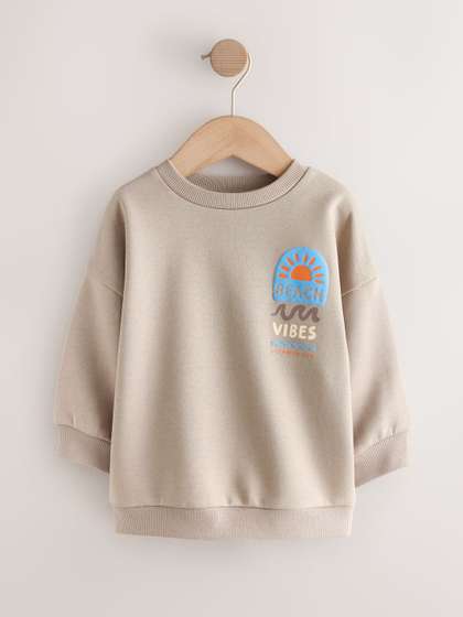 NEXT Boys Embossed
                      Printed Sweatshirt