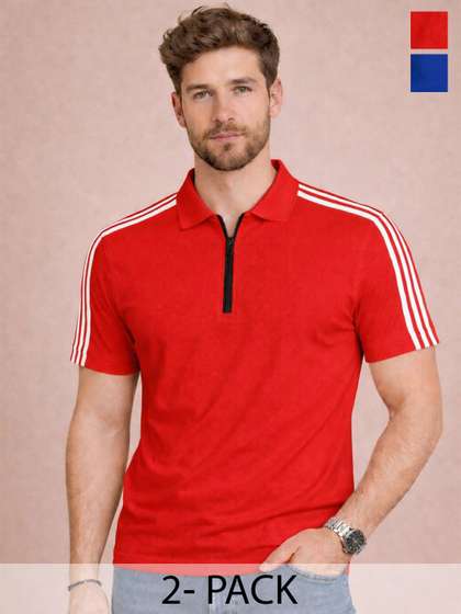 RuledBySun Men Polo Collar T-shirt