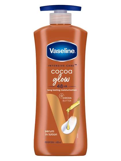 Vaseline Cocoa Glow
                        Serum In Lotion with 100% Pure Cocoa & Shea
                        Butter - 600 ml