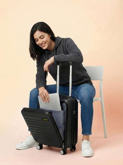 WROGN Kangaroo Hard
                        Shell Cabin Trolley - 37L