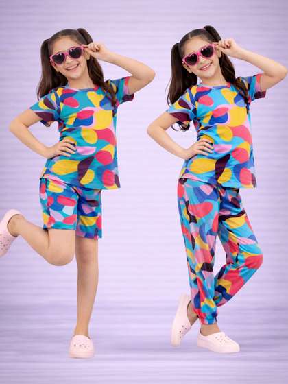 BAESD Girls Printed
                      Nightdress