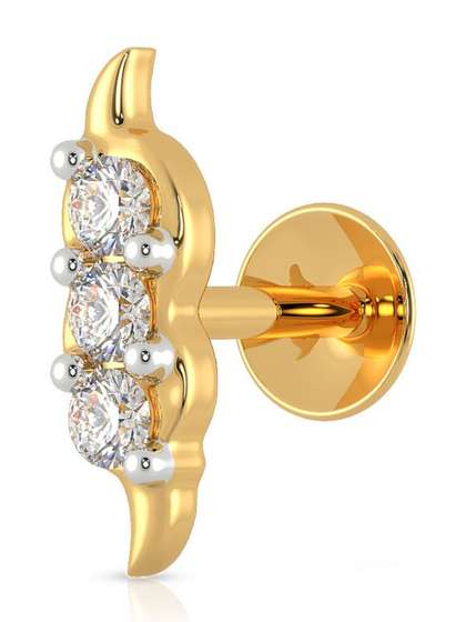 Malabar Gold &
                        Diamonds 22KT Gold Nosepin - 0.26g