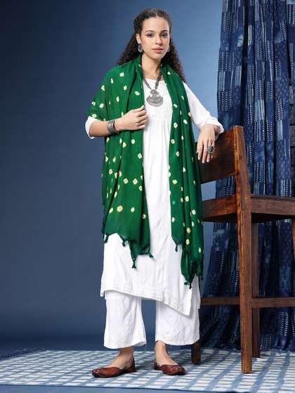 Taavi Pure Cotton
                        Bandhani Dupatta