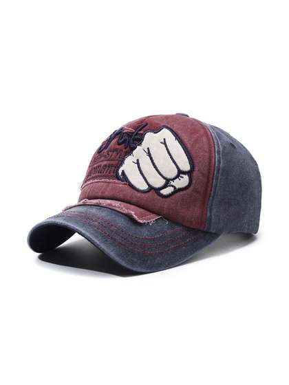 ANDREW HILL Men
                    Embroidered Cotton Canvas Baseball Cap