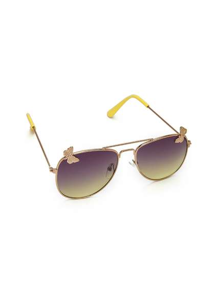 KIDSUN Girls Butterfly
                      Sunglasses with UV Protected Lens 523_GOLD_OLIVE