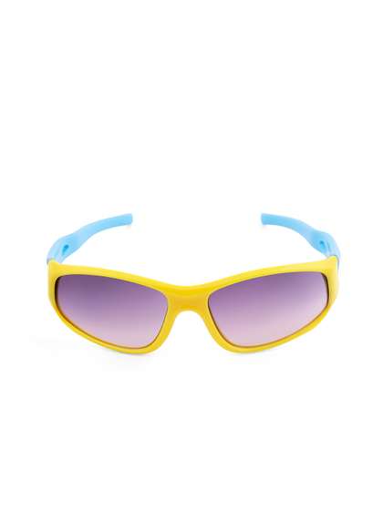 KIDSUN Boys UV Protected
                    Lens Aviator Sunglasses SP1572_YELLOW_SKYBLUE