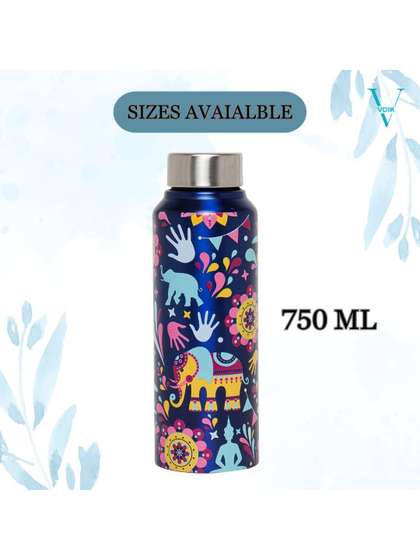 Voik Blue & Yellow
                    Single Stainless Steel Other Water Bottle