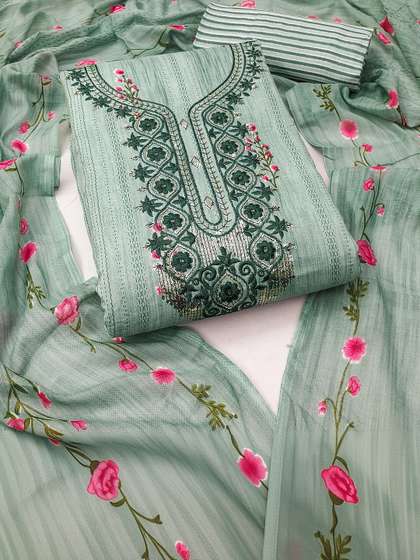 Dhaaga Ghar
                        Embroidered Pure Cotton Unstitched Dress
                        Material