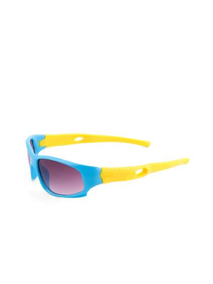 KIDSUN Boys Grey Lens
                    & Blue Rectangle Sunglasses with UV Protected