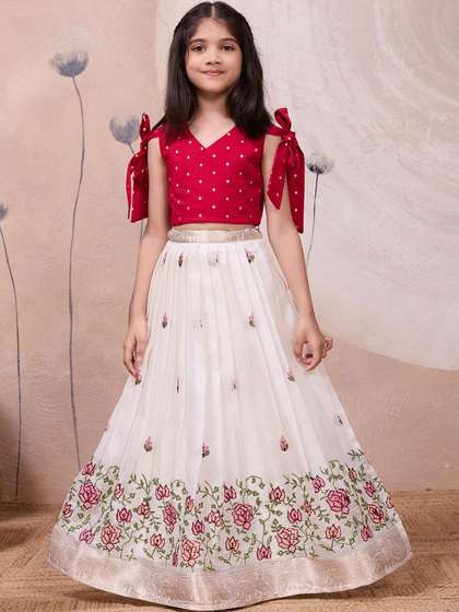 Tasarika Girls Printed
                      Ready to Wear Lehenga &