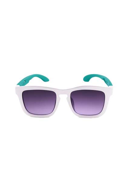 KIDSUN Kids Purple Lens
                    & White Square Sunglasses With UV Protected
                    Lens