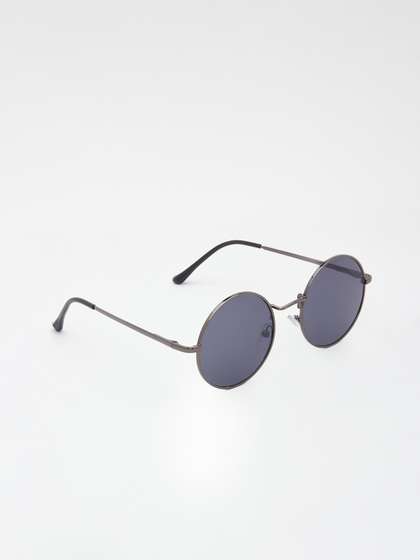 KIDSUN Boys Round
                    Sunglasses with UV Protected Lens 2004_BLACK_BLACK