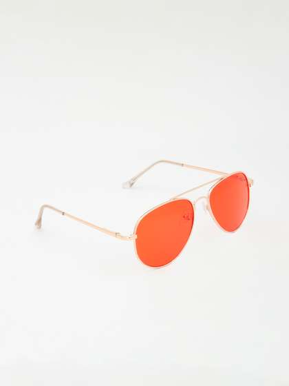 KIDSUN Boys Full Rim
                    Style Long Shape Aviator Sunglasses with
                    2007_GOLD_RED
