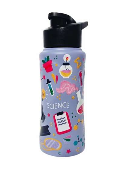Voik Purple Single
                    Stainless Steel Abstract Water Bottle