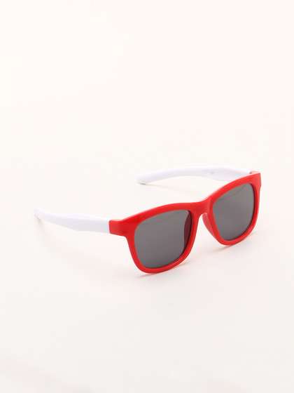 KIDSUN Kids Aviator
                    Sunglasses with UV Protected Lens 1212_RED_WHITE
