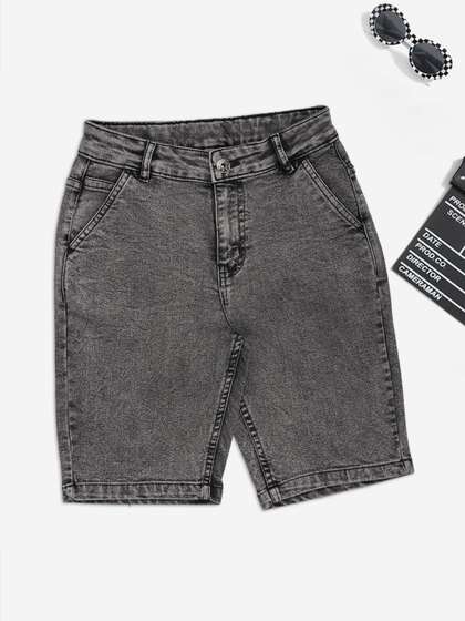 Pantaloons Junior Boys
                    Washed Denim Shorts Technology