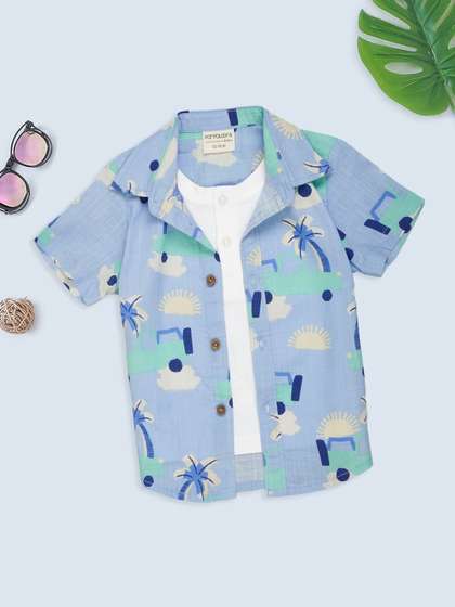 Pantaloons Baby Boys
                    Printed Casual Shirt