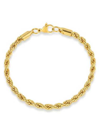 Peora Men Gold-Plated
                    Link Bracelet