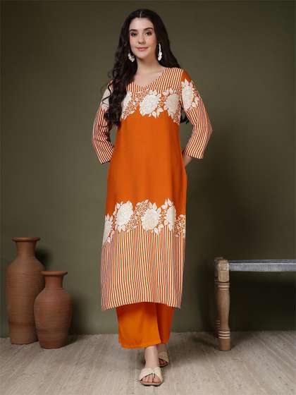 AMOUS Women Floral
                        Printed Kurta