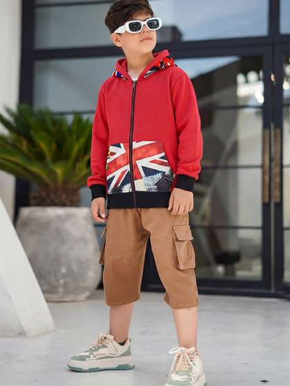Wear Your Opinion Boys
                    Colourblocked Hooded Sweatshirt