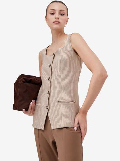 Strong And Brave
                        Tailored-Fit Waistcoat