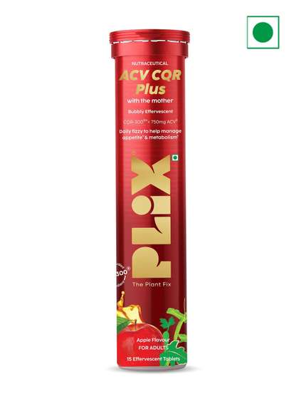 PLIX THE PLANT FIX
                        ACV CQR Plus Effervescent & Metabolism
                        Support - 15 Tablets
