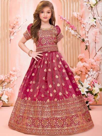 Wommaniya Impex
                          Girls Embellished Sequinned Ready to Wear
                          Lehenga &