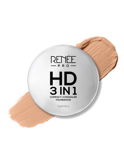 Renee Pro HD 3 In 1
                        Compact With Vitamin C & E - 9g- Terre