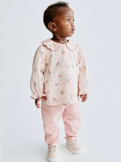 H&M Pure Cotton
                    Pull-On Trousers